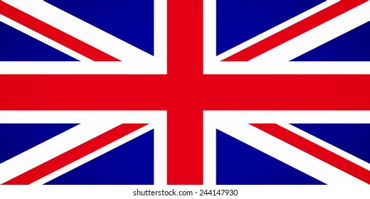 Flag of Britain flat icon for your business presentations. vector illustration