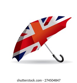  flag of Britain on the umbrella 