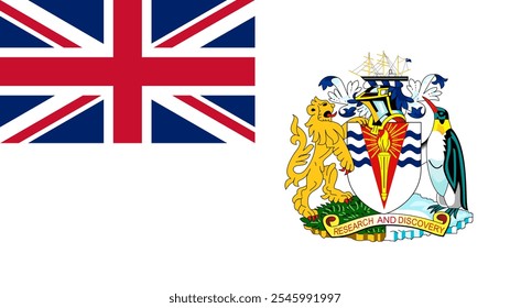 Bandera del Territorio Antártico Británico, Formato 16:9, Bandera del Territorio Antártico Británico, Imágenes vectoriales