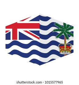 flag of British Indian Ocean Territory, vector illustration of British Indian Ocean Territory flag.