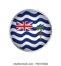 Flag of British Indian Ocean Territory (Round icon)