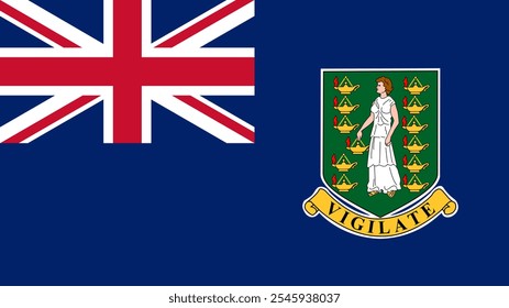 Bandera de las Islas Vírgenes Británicas, Formato 16:9, Bandera de las Islas Vírgenes Británicas, Imágenes vectoriales