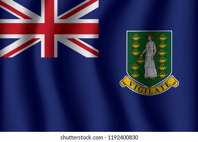 Flag of British Virgin Islands. British Virgin Islands Icon vector illustration eps10.