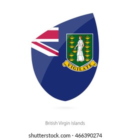 Flag of British Virgin Islands. Vector Illustration.
