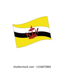 Flag of Brunei - vector illustration