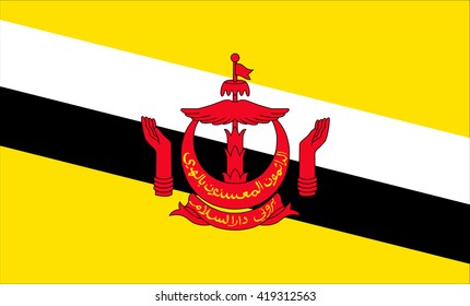 Flag of Brunei vector image