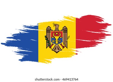 flag brush Moldova