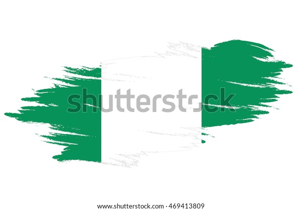 Flag Brush Nigeria Stock Vector (Royalty Free) 469413809 | Shutterstock