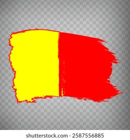 Flag of Orléans brush strokes. Flag Orléans is the city of France on transparent background for your web site design, app, UI.  EPS10.