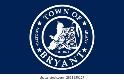 Flag of Bryant, Indiana, USA.