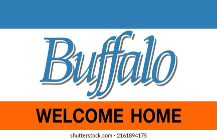 Flag of Buffalo, Minnesota, USA.