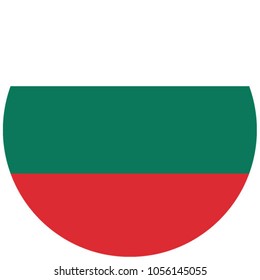 Flag of Bulgaria in circle