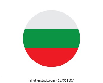 Flag of Bulgaria in circle 