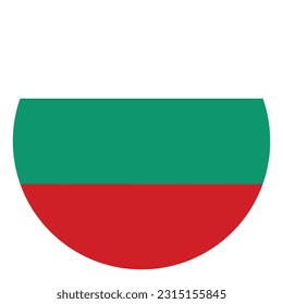 Flag of Bulgaria in circle shape