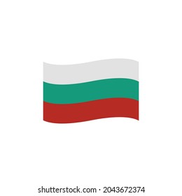 Flag of bulgaria emoji vector