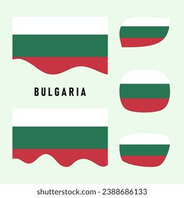 Flag of Bulgaria Flat Vector