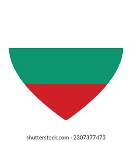 Flag of Bulgaria in heart shape