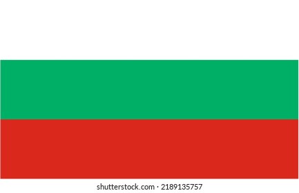 Flagge Bulgariens Symbol ohne Rahmen