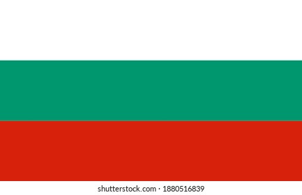 Flag of Bulgaria vector graphics