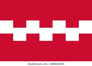 Flag of Buren Municipality (Gelderland or Guelders province, Kingdom of the Netherlands, Holland)