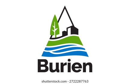 Flagge von Burien, Washington, USA
