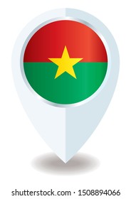 Flag of Burkina Faso, Burkina Faso country in West Africa. Template for award design, an official document with the flag of Burkina Faso. Bright, colorful vector illustration for graphic and web desig