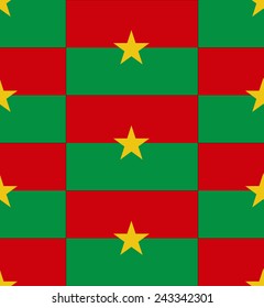 Flag Burkina Faso texture vector illustration 