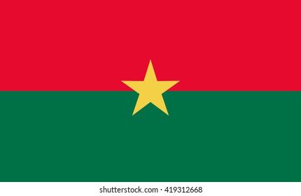 Flag of Burkina-faso vector image