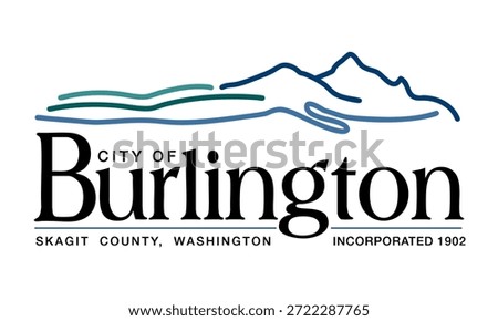 Flag of Burlington, Washington, USA