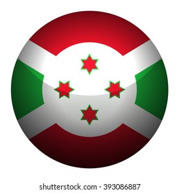 Flag of Burundi Glossy Button