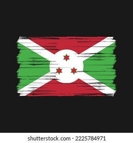 Indicador vectorial de la bandera de Burundi