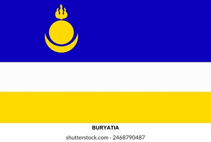 Flag of BURYATIA, BURYATIA national flag