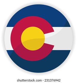 Flag button illustration - Colorado 