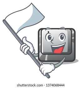 With flag button L on a game cartoon