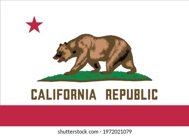 Flag of California, federal state of United States of America