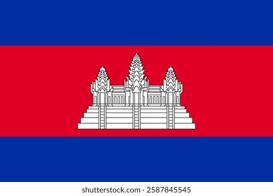 Flag of Cambodia, 3:2 Format, Cambodia Flag