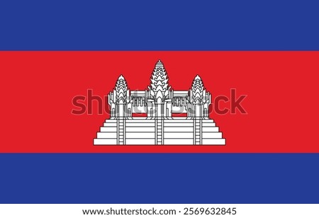 Flag of Cambodia logo icon