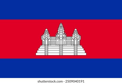 Bandera de Camboya, Bandera Nacional