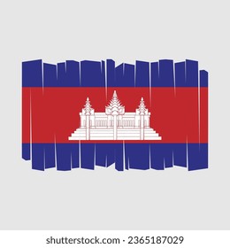Ilustración del vector de Camboya