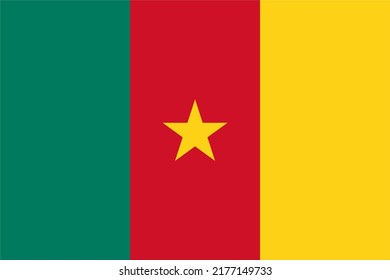 Flag of Cameroon. Accurate proportion and official colors.
