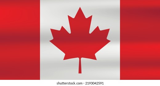 Flag Canada Canadian National Symbol Official Stock Vector (Royalty ...