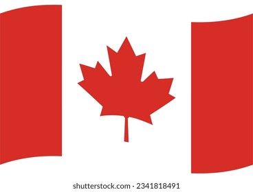 Flagge Kanadas. Kanadische Flagge. Flagge Kanadas