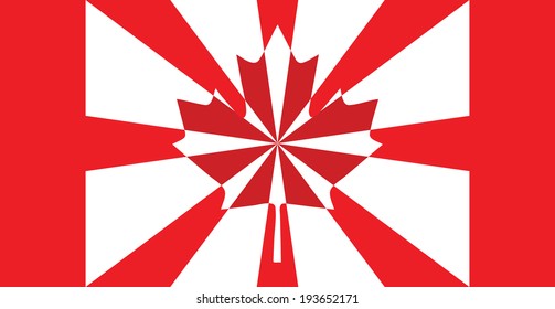 Flag of Canada Day July 1, vector background