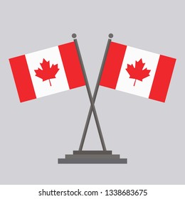 Flag of Canada drawing by illustration