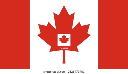 Flag of the Canada. Map of Canada. Borders of the Canada.