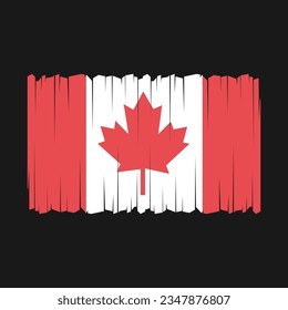 Flag of Canada national country symbol vector illustration