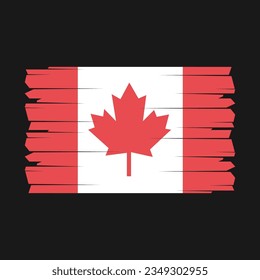 Flag of Canada national country symbol vector illustration
