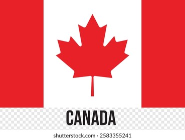 Flag of CANADA, CANADA national flag. Canada flag vector design and illustration , National flag of Canadian