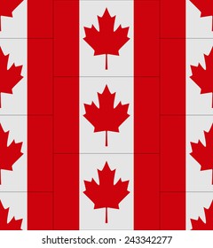 Flag Canada texture vector illustration 