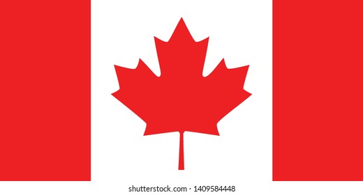 Flag Of Canada Vector Illustration